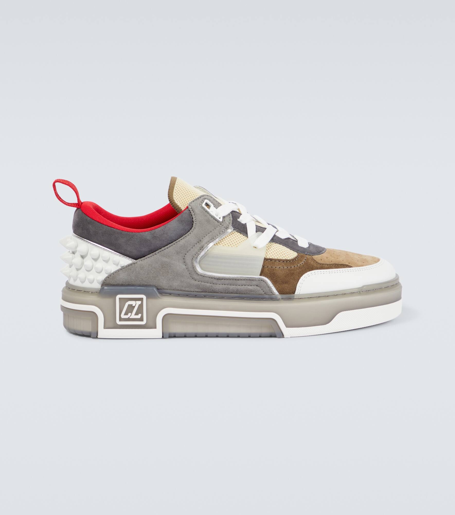 Astroloubi leather and suede sneakers - 1