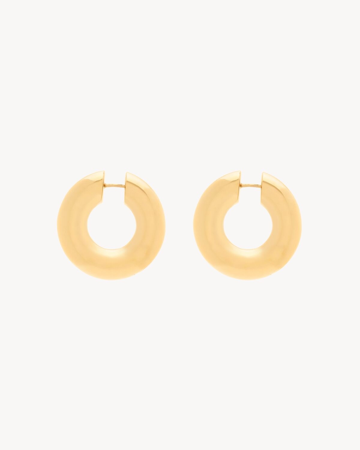 TUBE HOOP EARRINGS IN METAL - 4