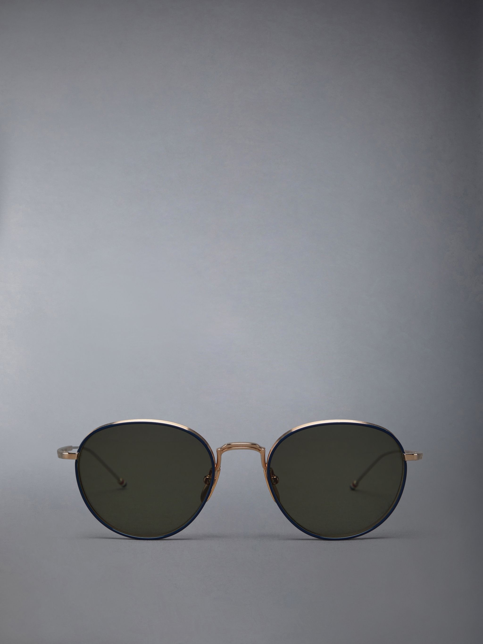 Titanium Round Sunglasses - 1