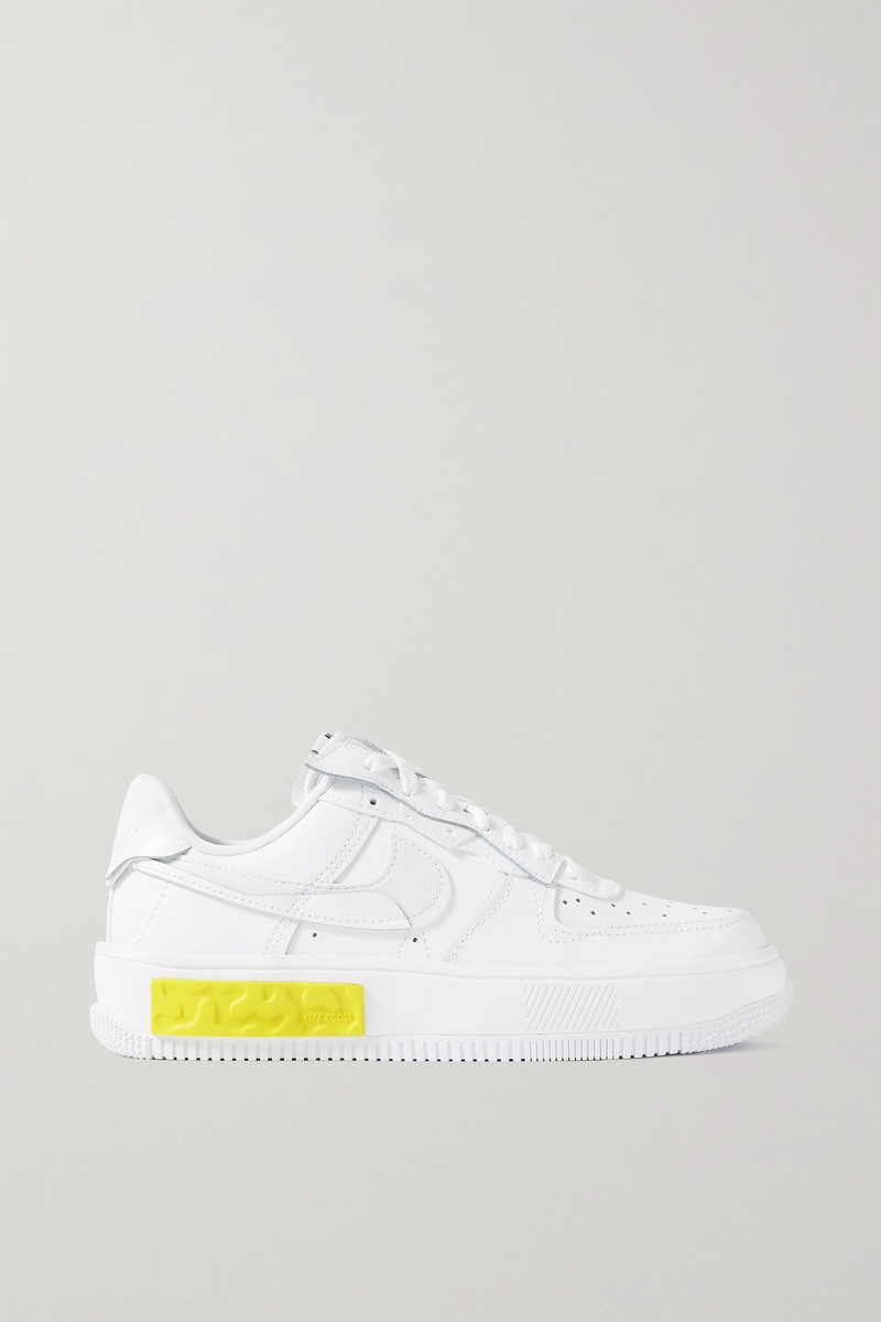 Air Force 1 Fontanka faux suede-trimmed leather sneakers - 1