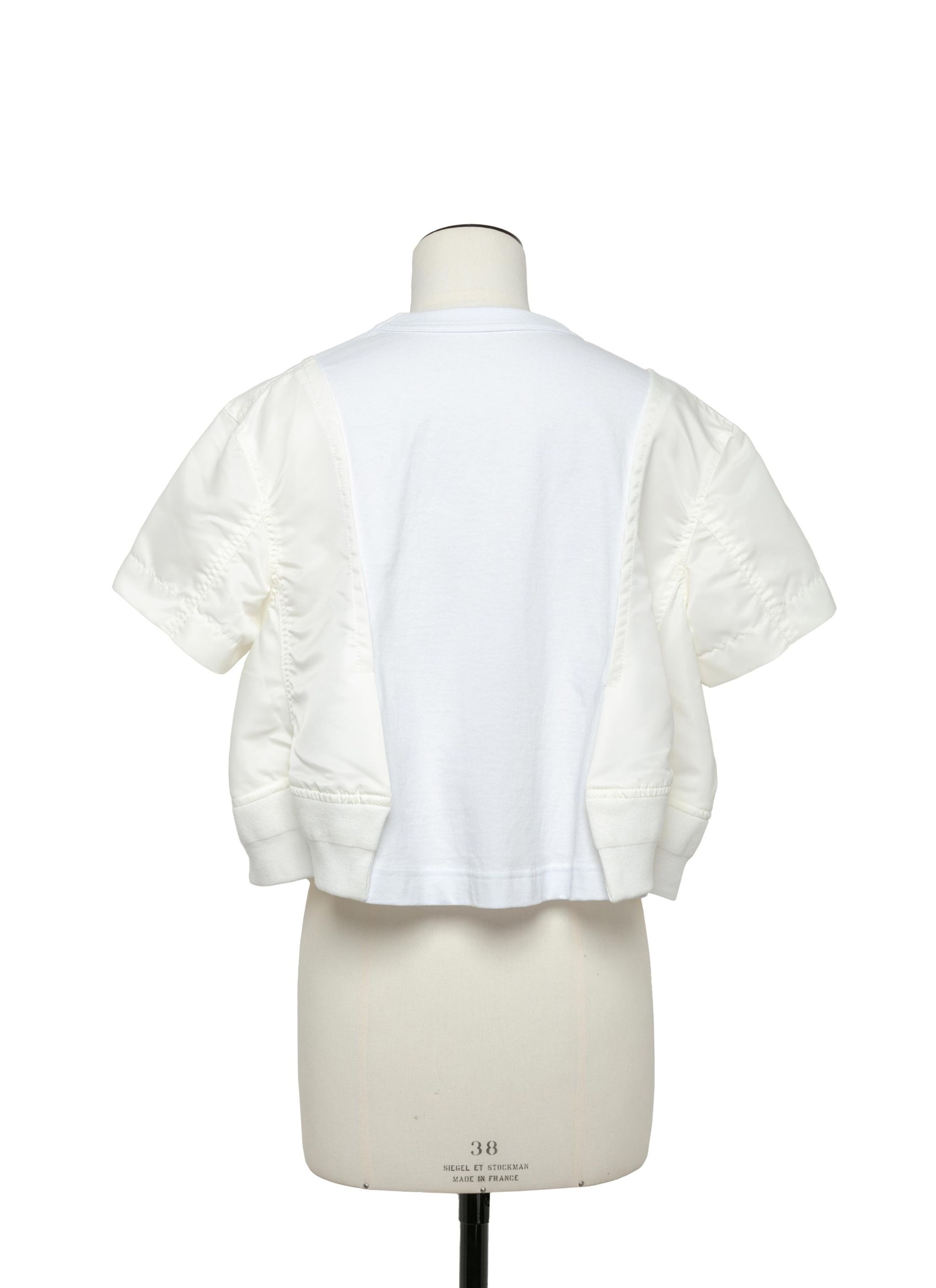 Nylon Twill x Cotton Jersey T-Shirt - 4