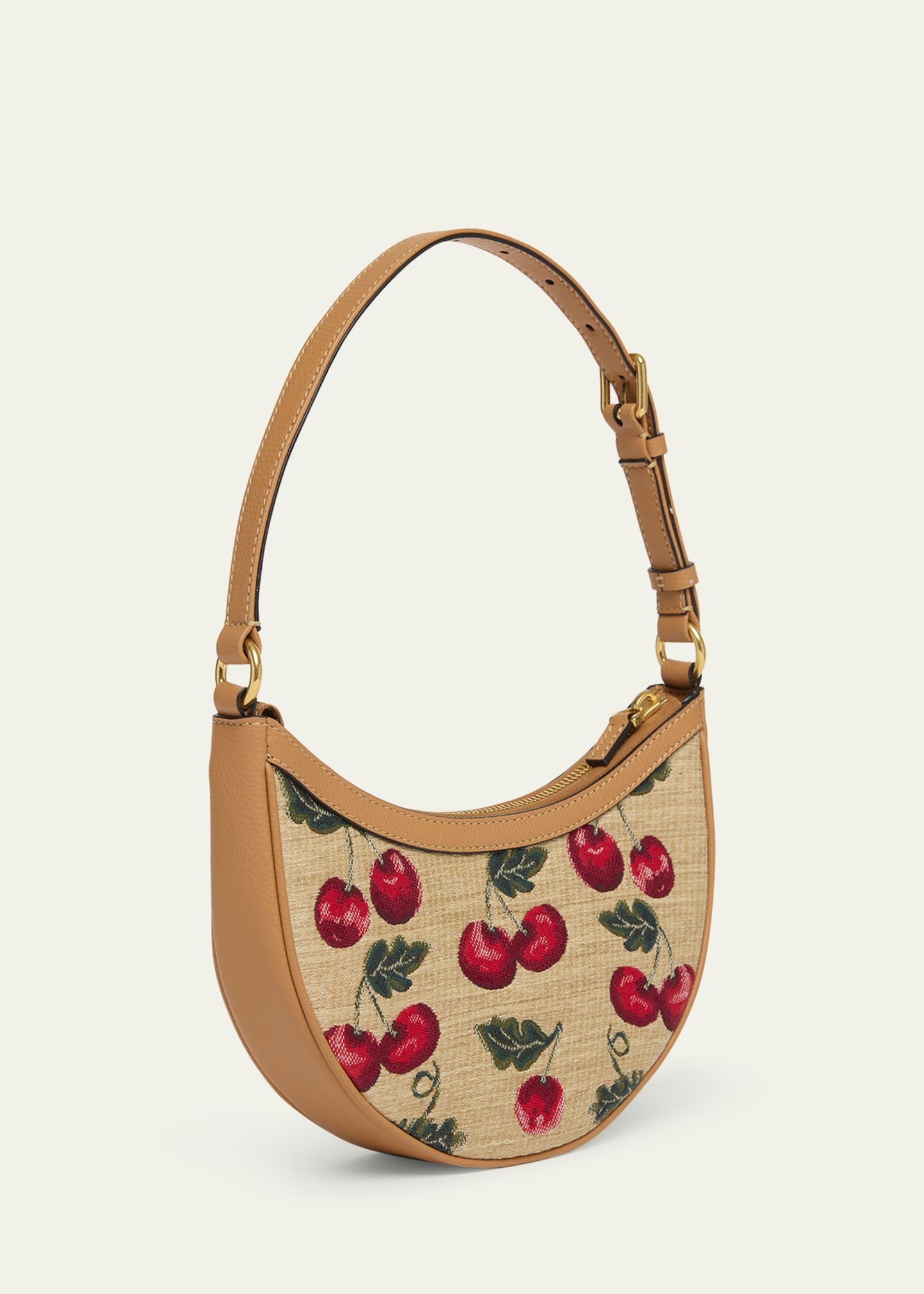 VLOGO Signature Mini Cherries Jacquard Shoulder Bag - 3