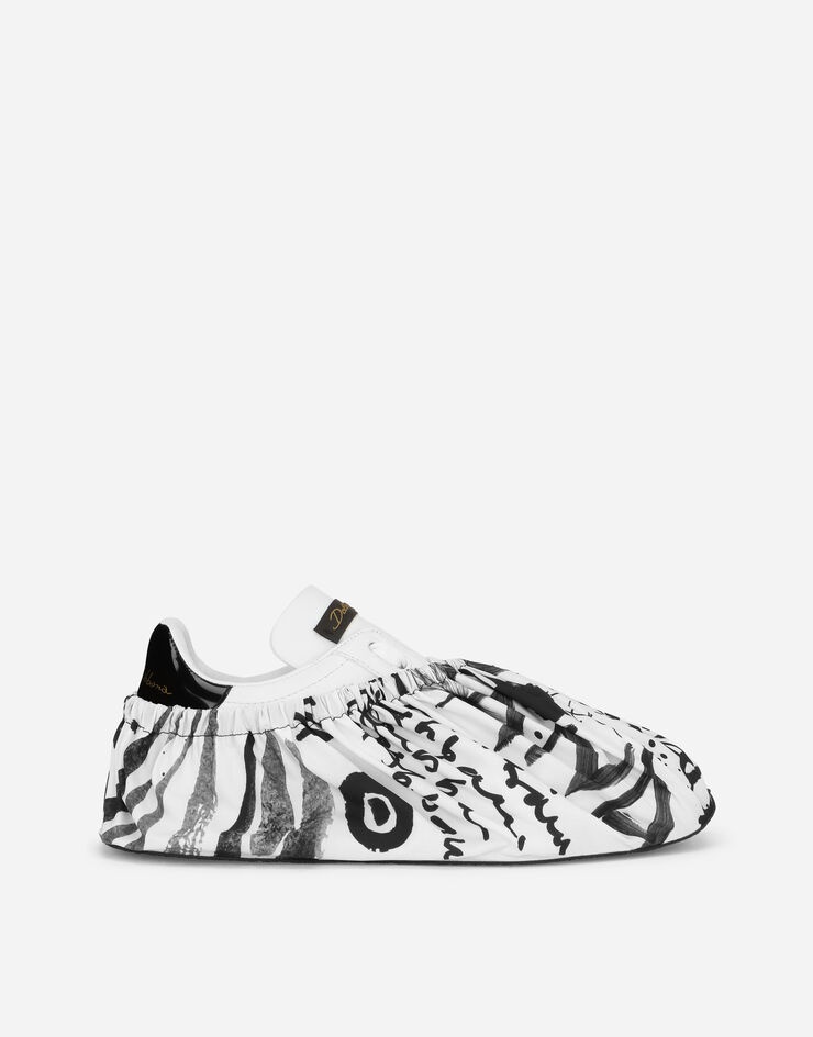 Portofino sneakers with logo-print nylon galoshes - 5
