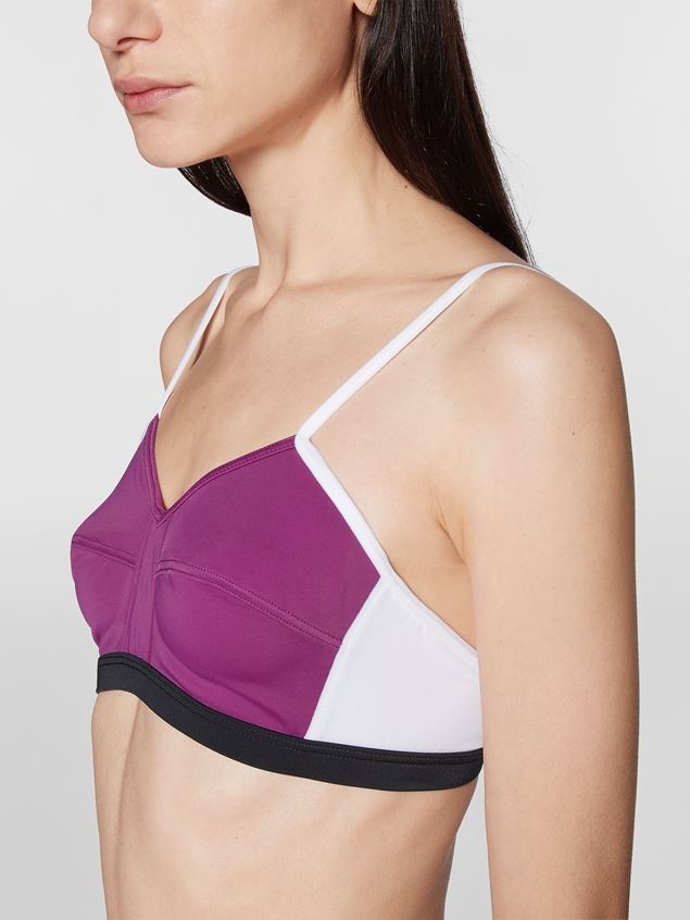 COLOUR-BLOCK STRETCH BIKINI - 4