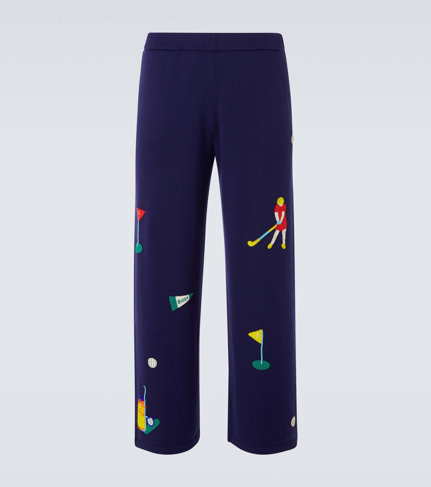 Golf wool sweatpants - 1