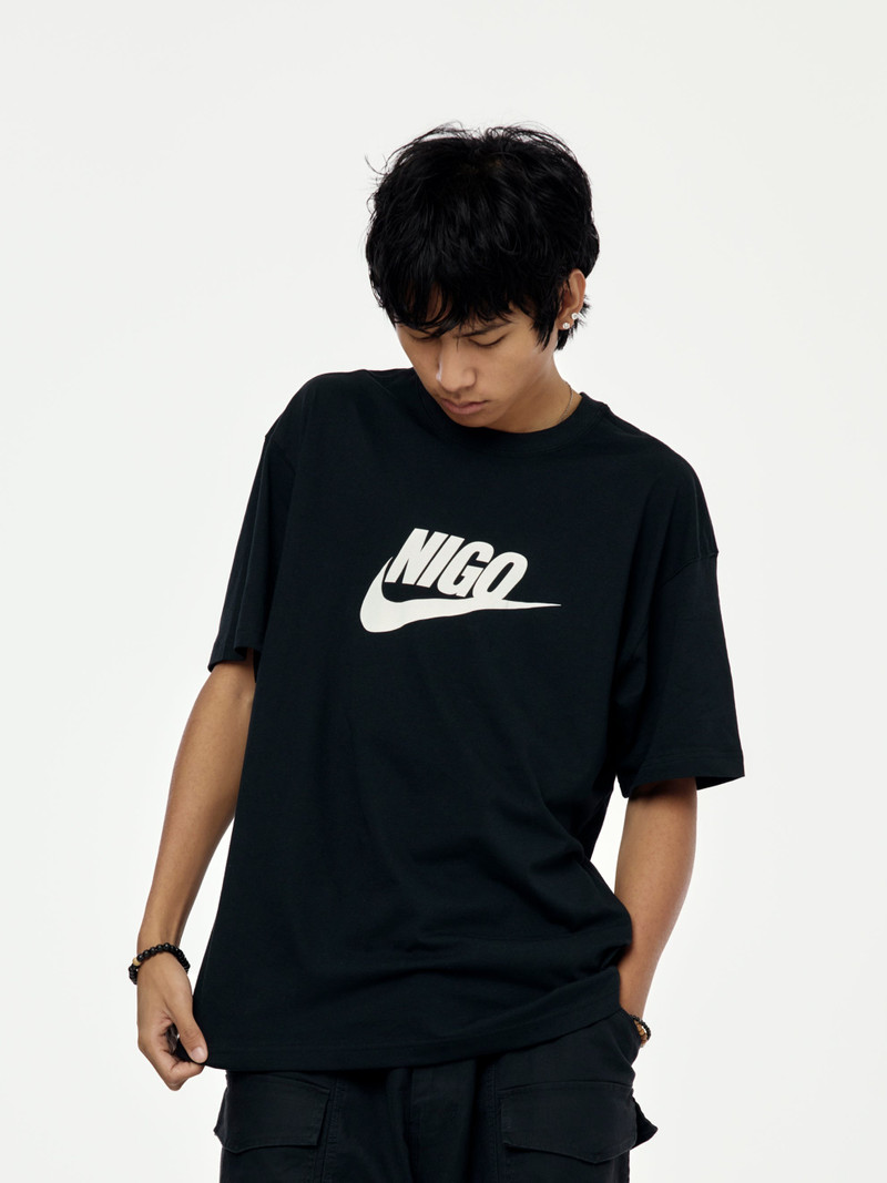 M NRG NIGO SS TEE (BLACK/WHITE) - 1