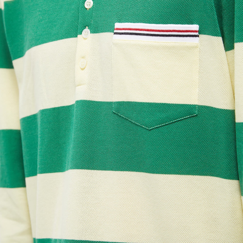 Thom Browne Thom Browne Striped Pocket Rugby Shirt outlook