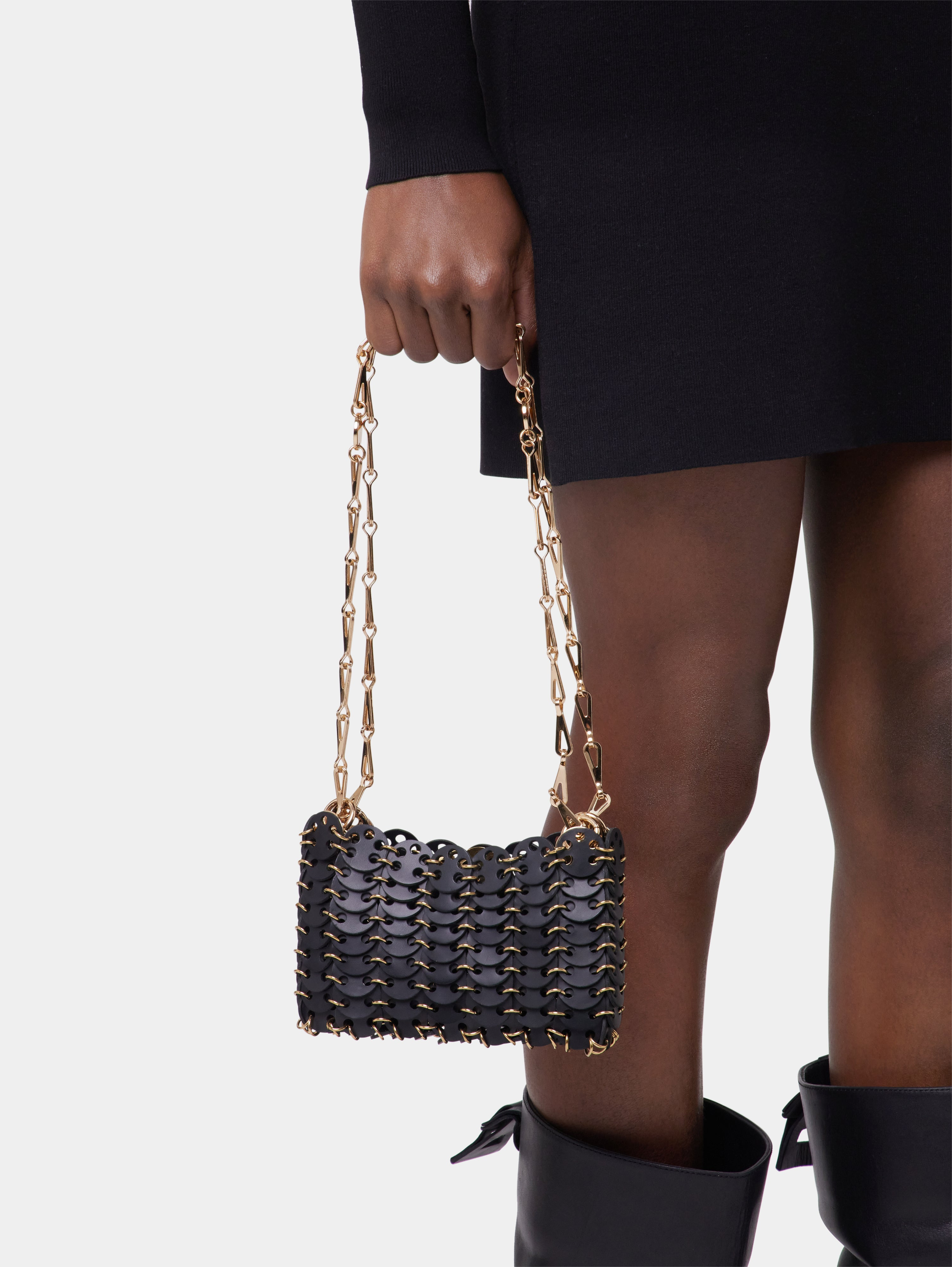 BLACK 1969 NANO BAG IN LEATHER - 4