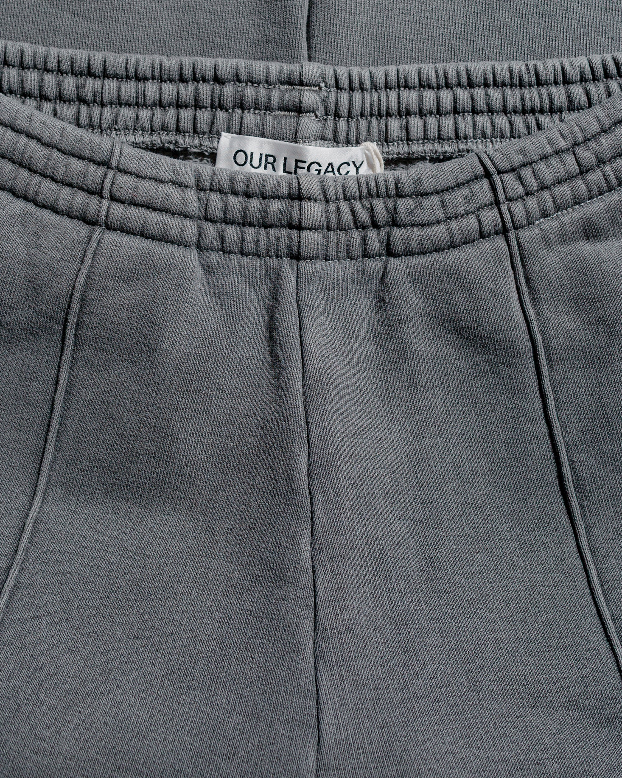 Track Pants Worn Black Hefty Fleece - 5