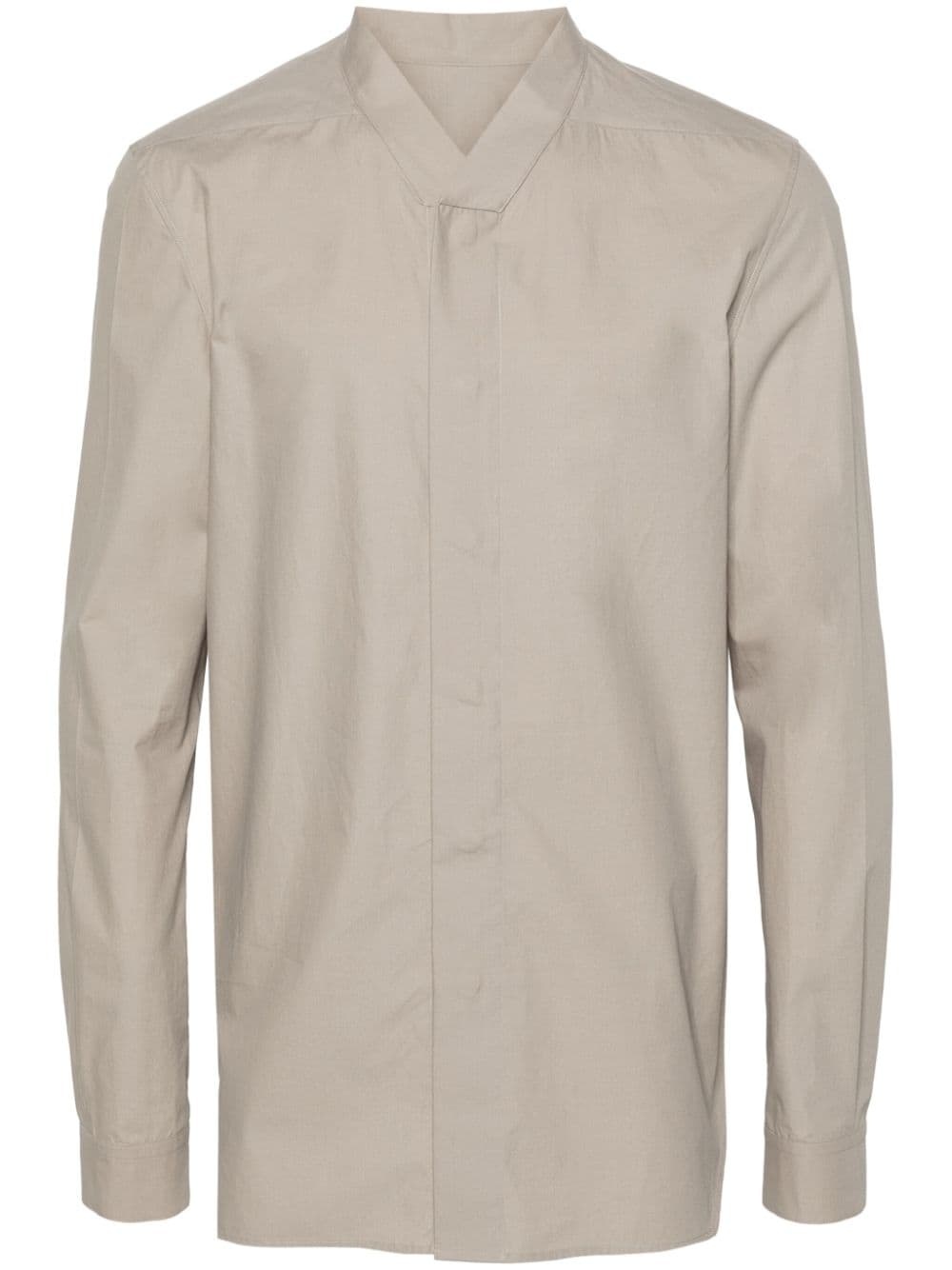 V-neck organic cotton shirt - 1