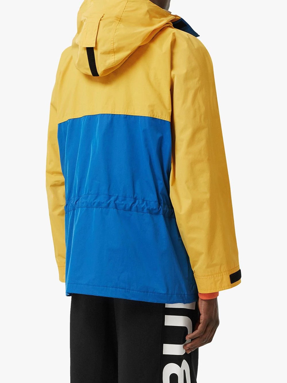 colour-block hooded jacket - 4