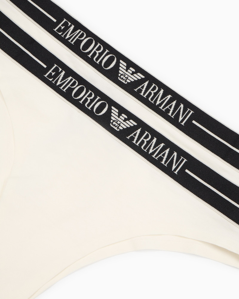 TWO-PACK OF ASV ORGANIC-COTTON BRAZILIAN BRIEFS WITH LOGO WAISTBAND 3