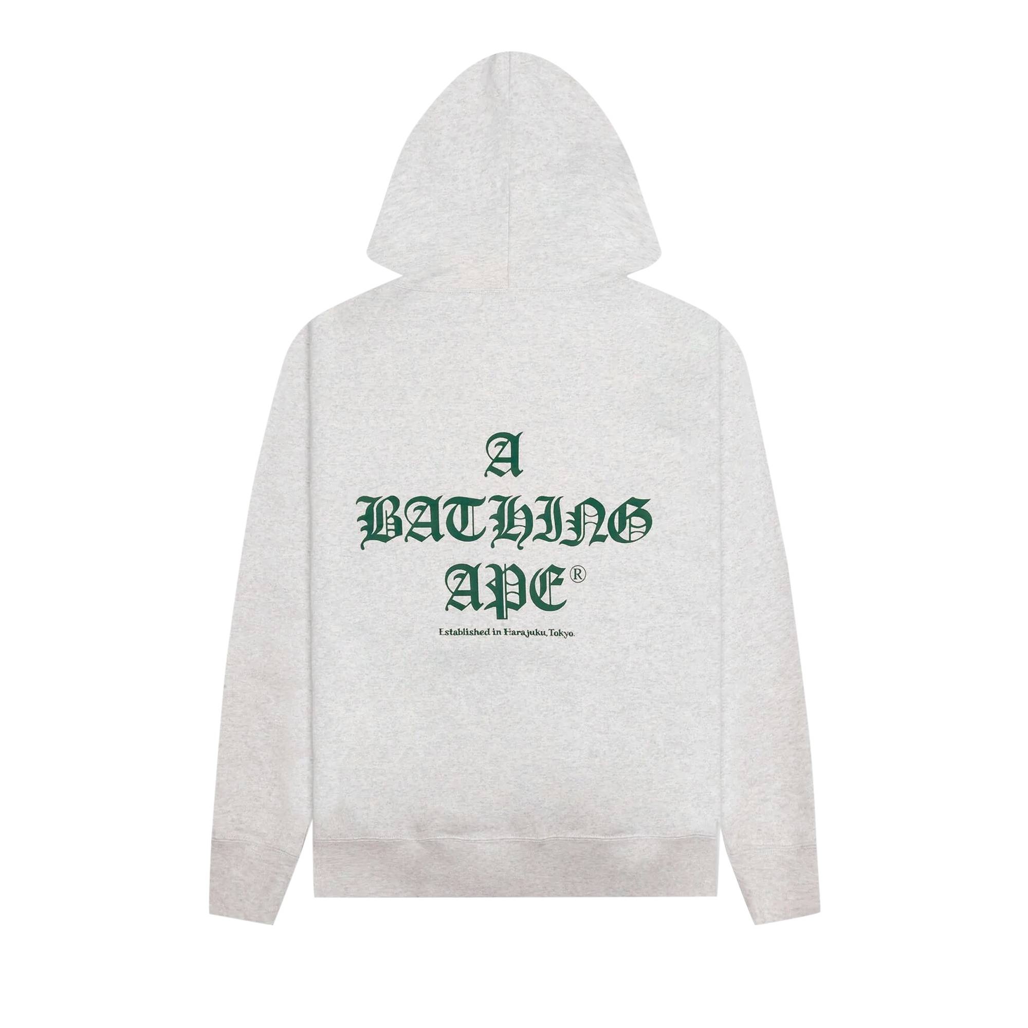 BAPE A Bathing Ape Pullover Hoodie 'Grey' - 2