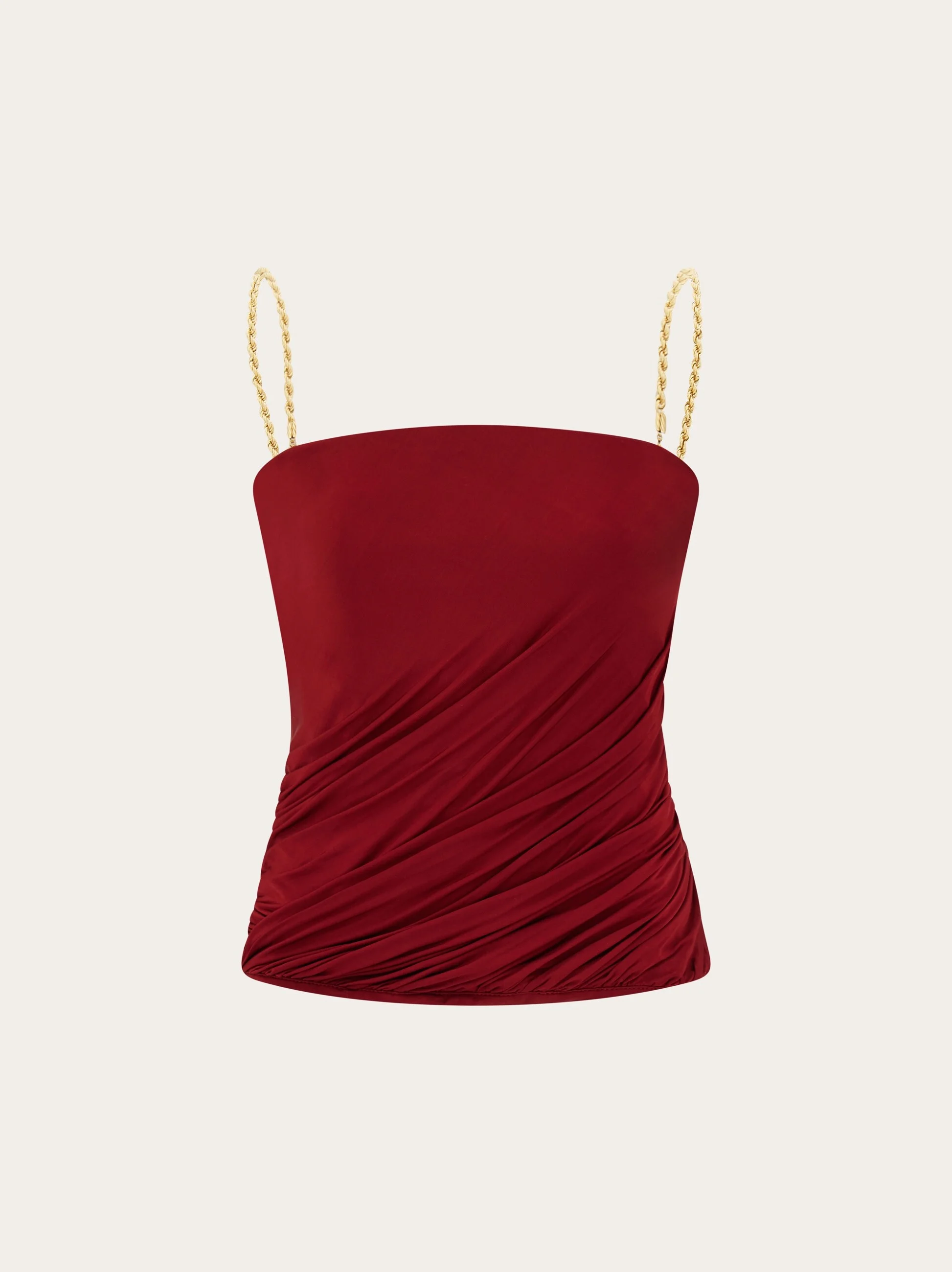Gathered top with chain detail - 1
