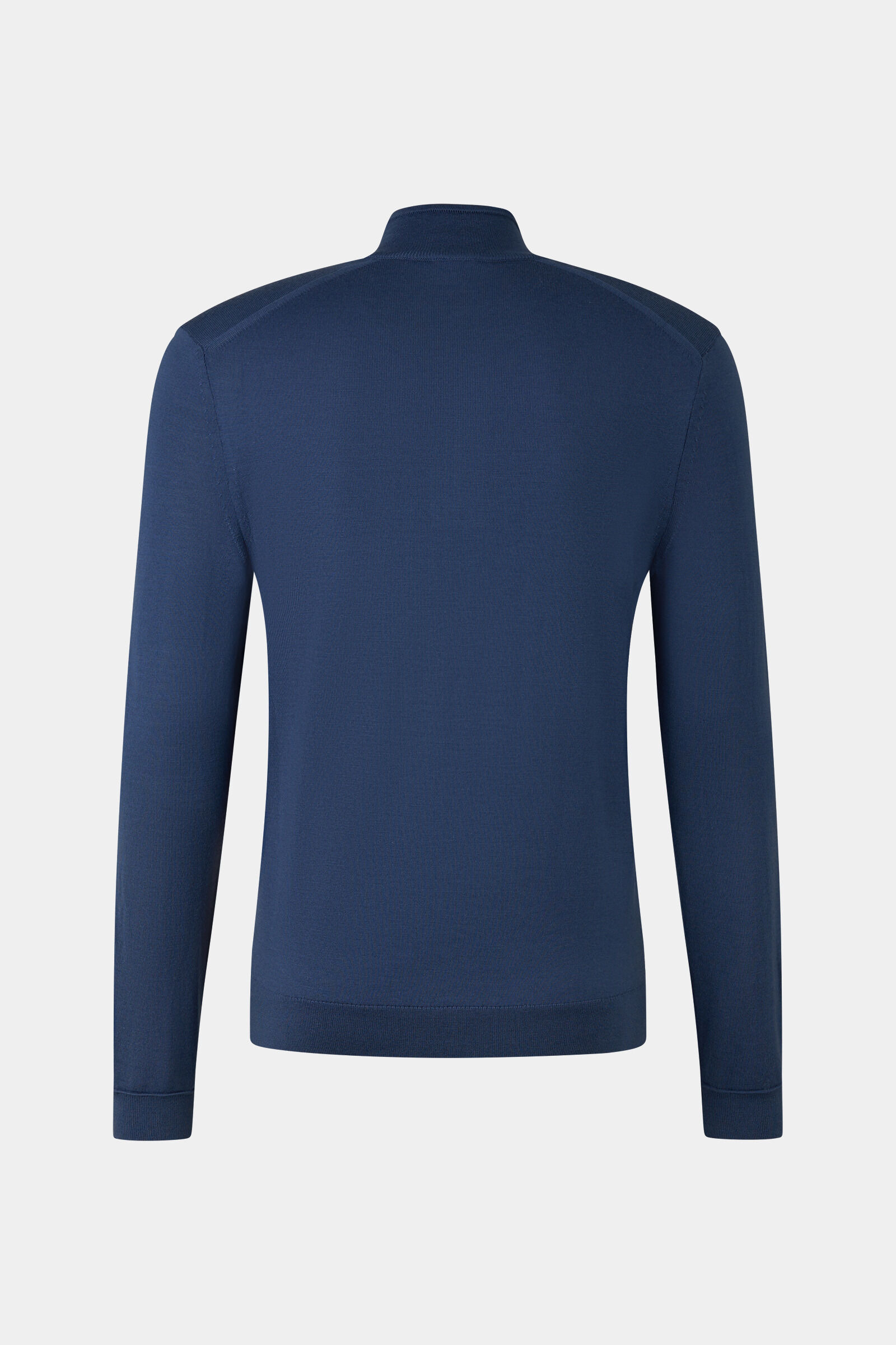 Ouri fine knit troyer in Blue - 2