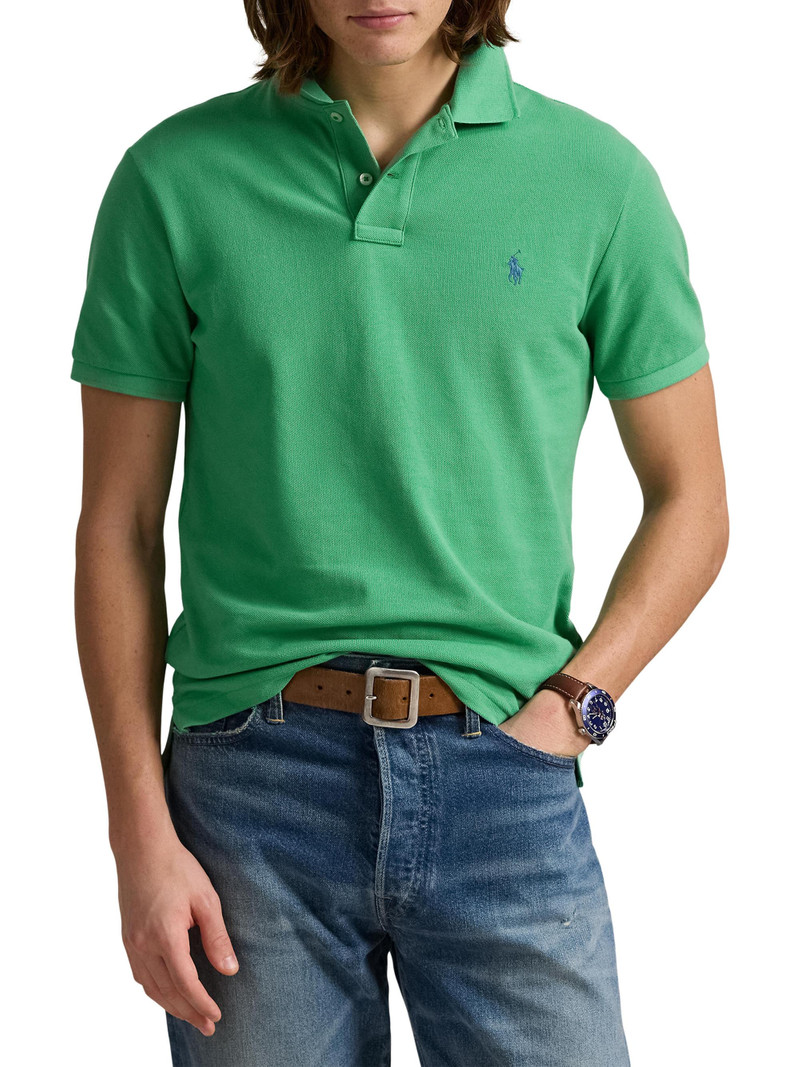Men's Classic-Fit Mesh Polo Shirt - Raft Green 3