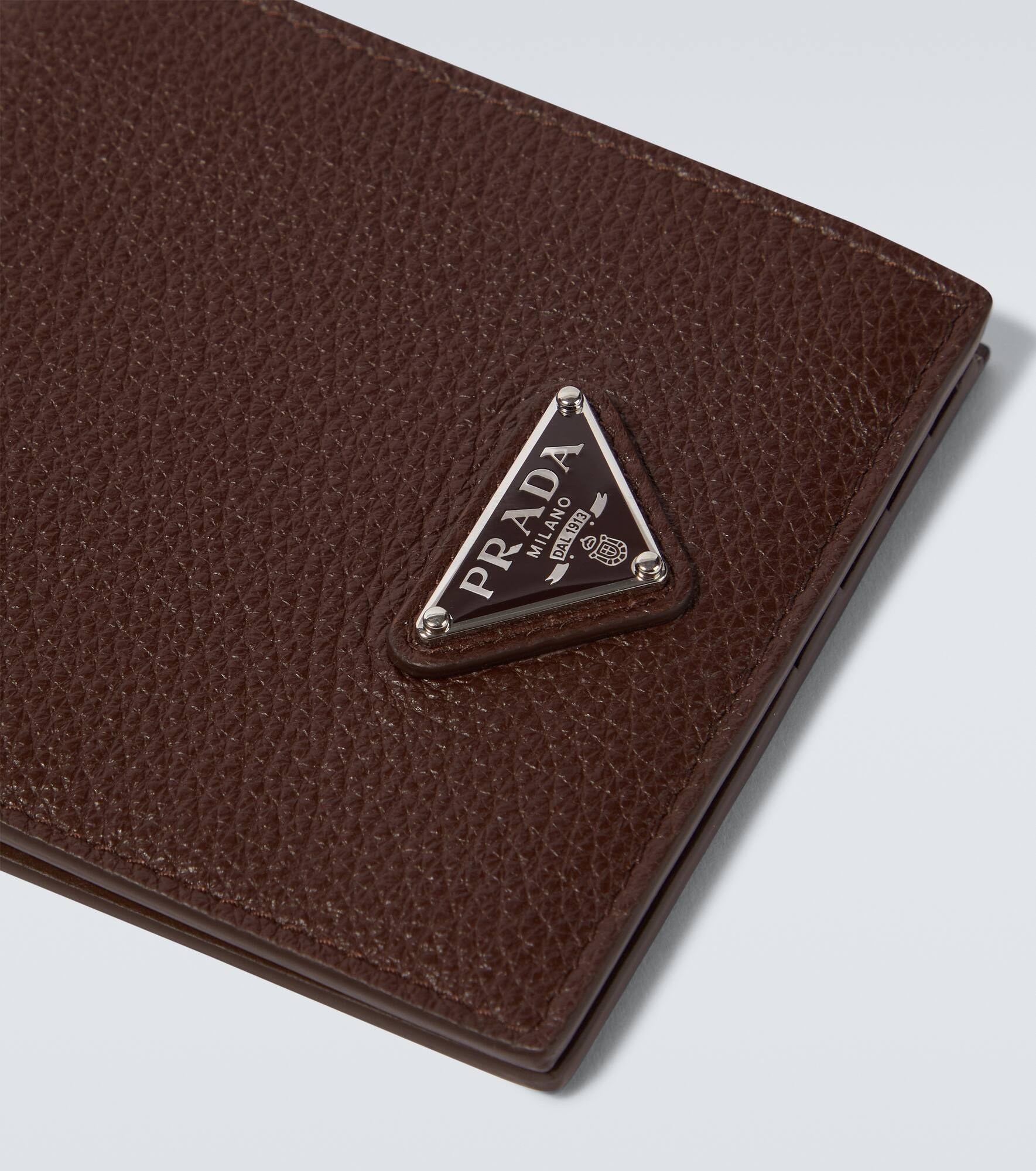 Logo leather wallet - 4