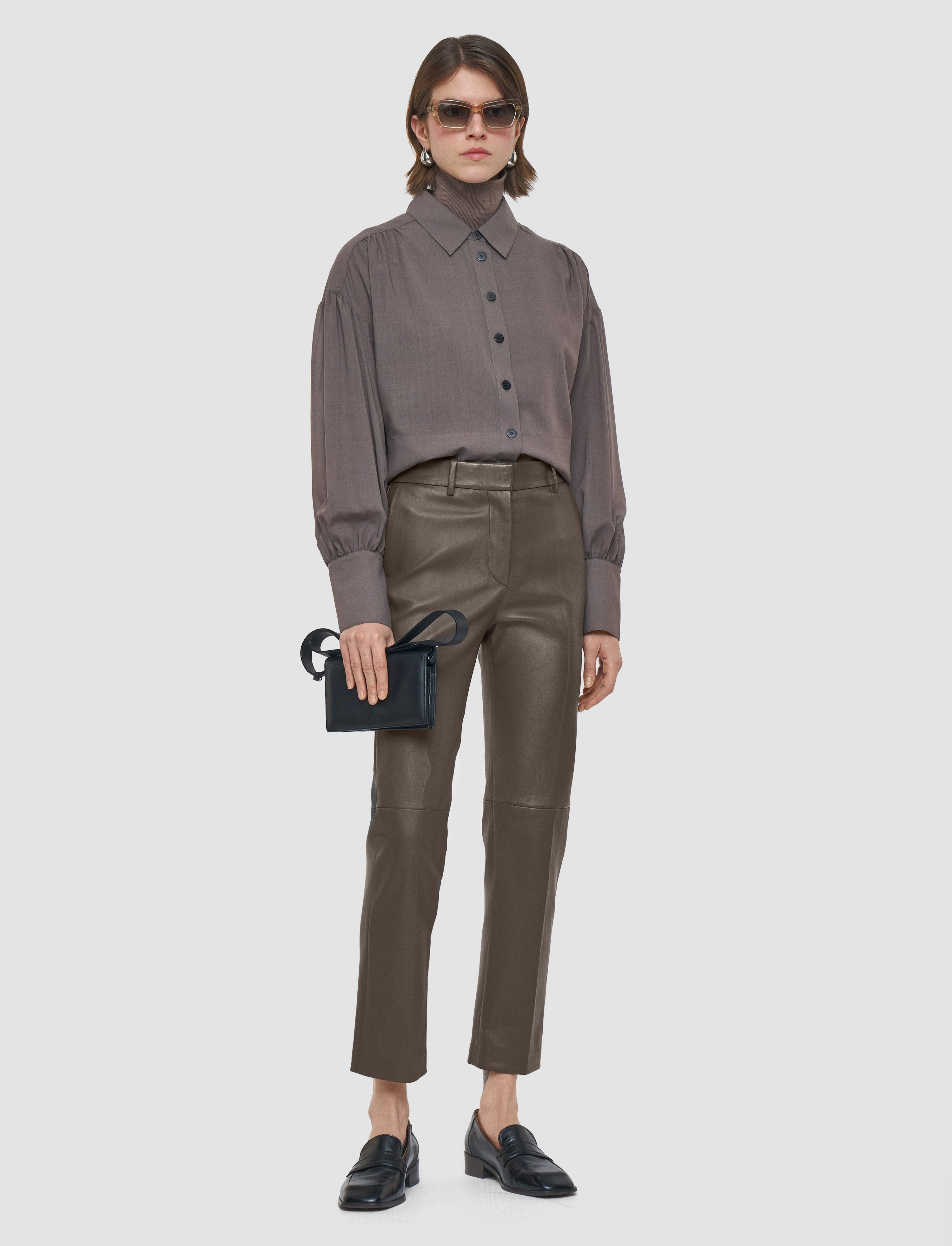 Coleman Leather Stretch Trousers - 2