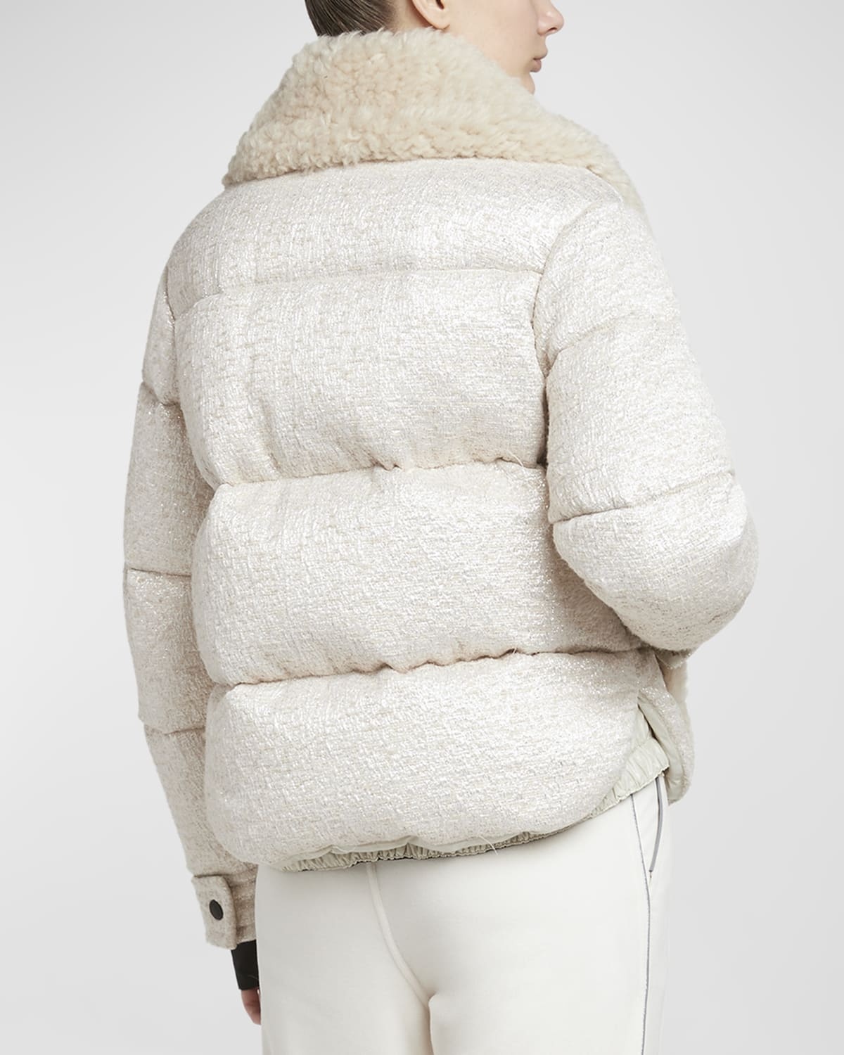 Stowe Metallic Boucle Puffer Jacket - 6