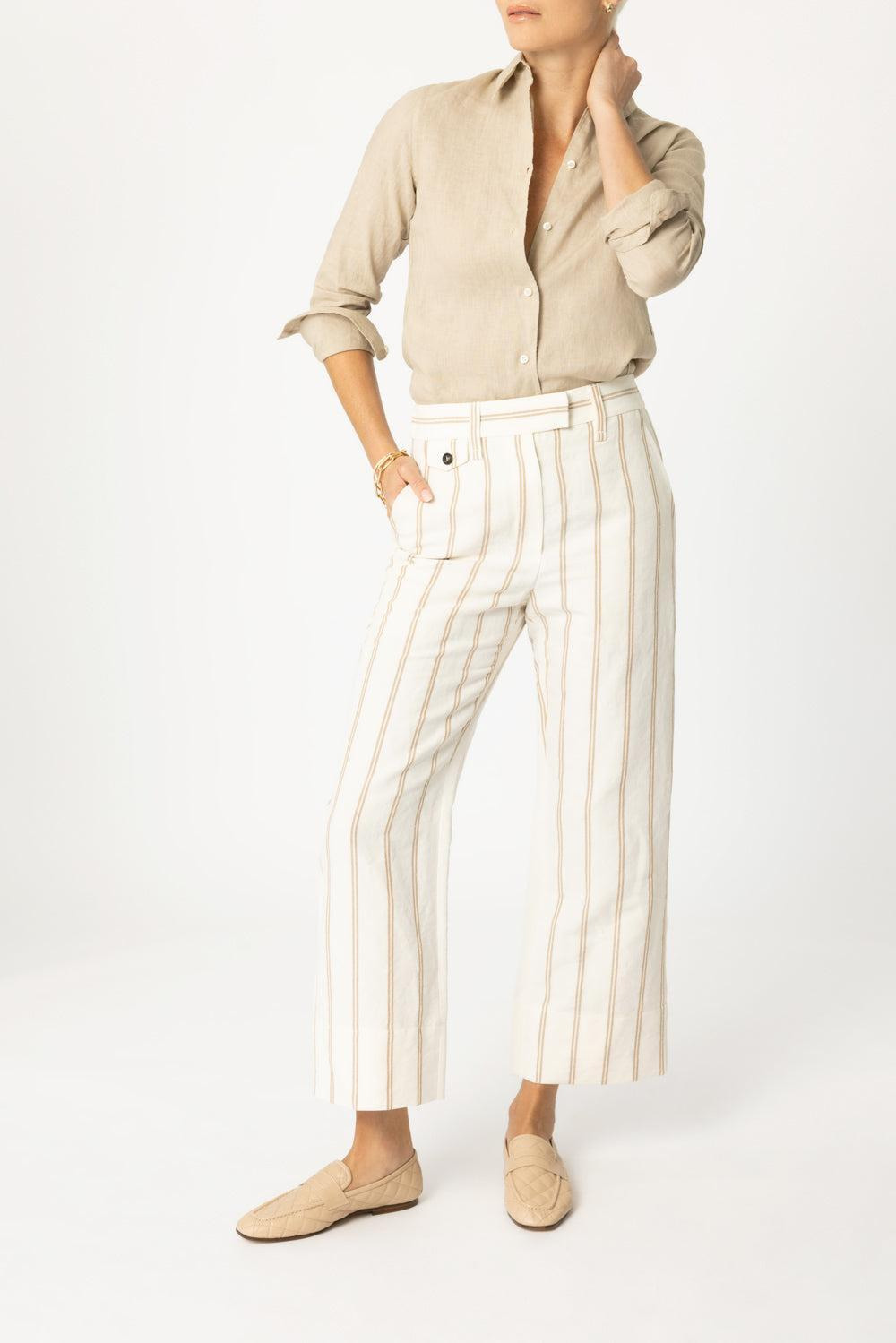 Long Sleeve Mod Shirt - Sand - 2