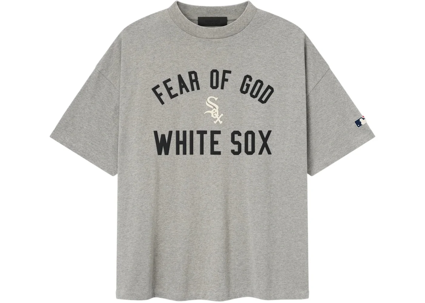 Fear of God Essentials White Sox 90's Tee Concrete Heather - 1