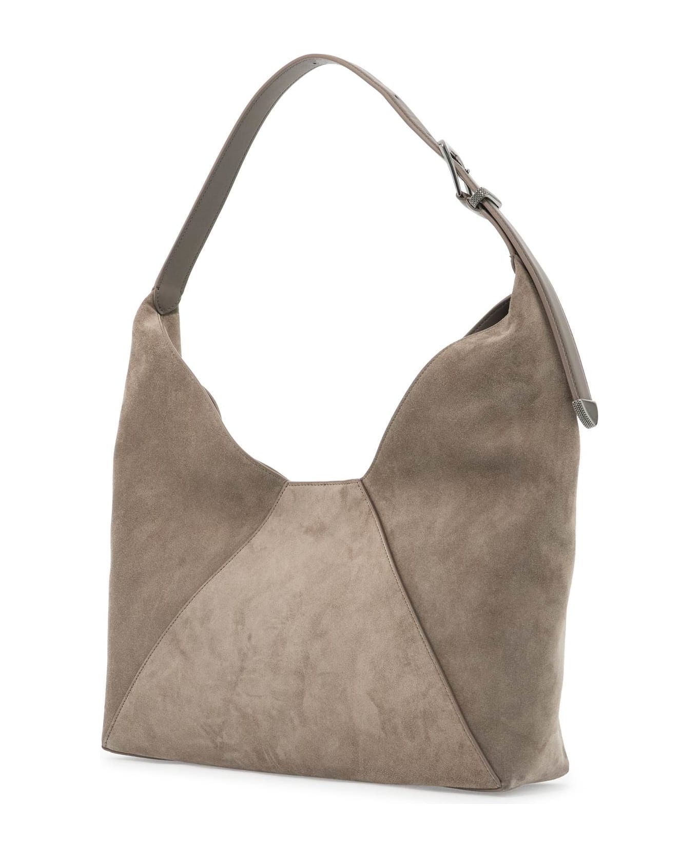 Beige Leather Crossbody Bag - 2