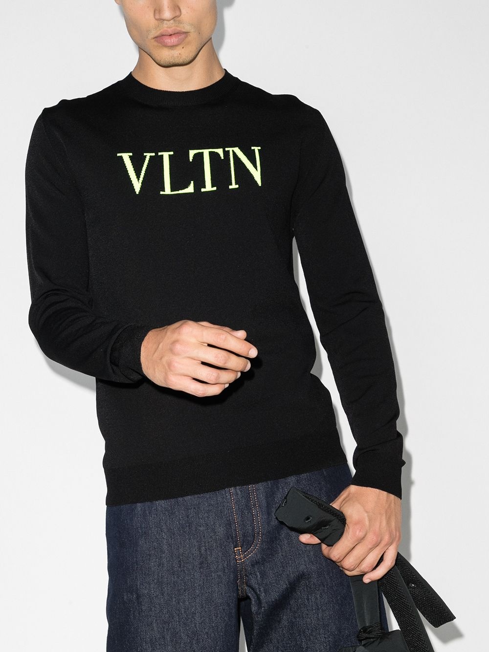 VLTN intarsia-knit jumper - 2