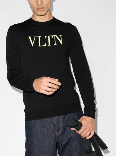 Valentino VLTN intarsia-knit jumper outlook