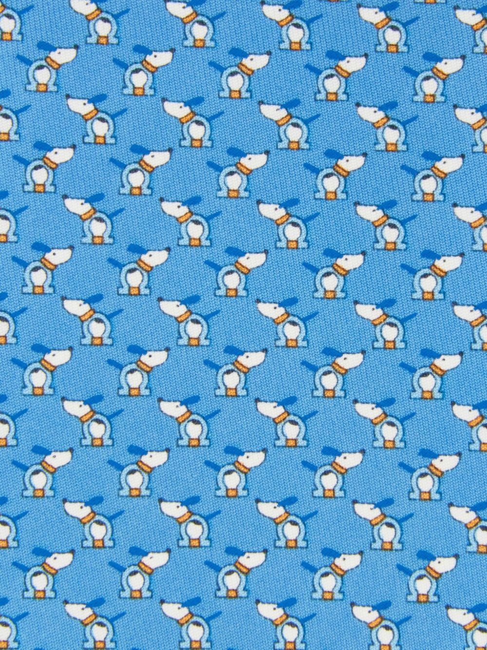 patterned silk tie - 3