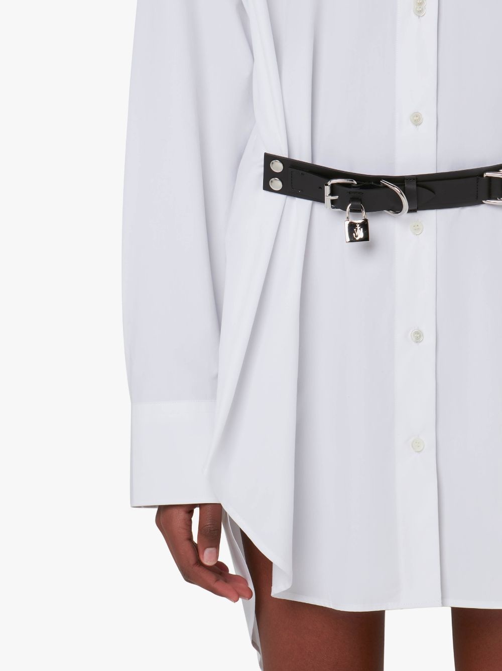 PADLOCK STRAP SHIRT DRESS - 5