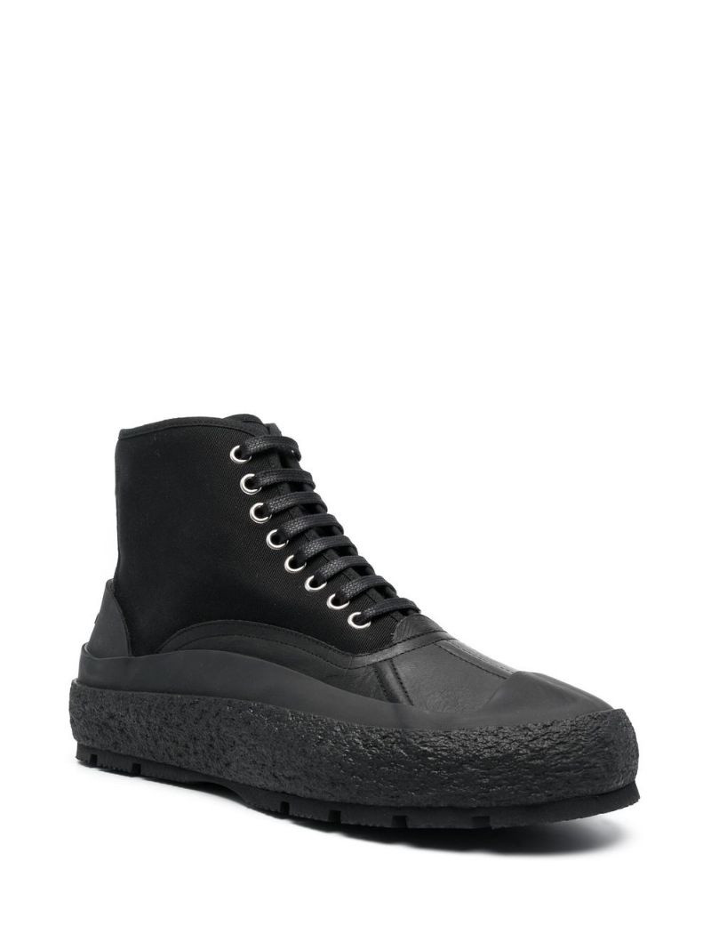 Jil Sander hi-top sneakers outlook