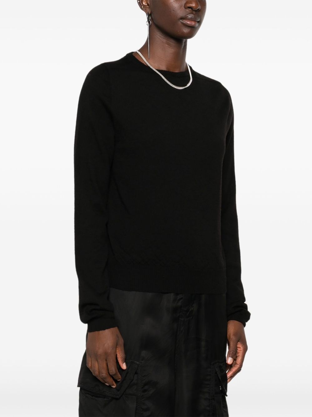 round-neck wool jumper - 3