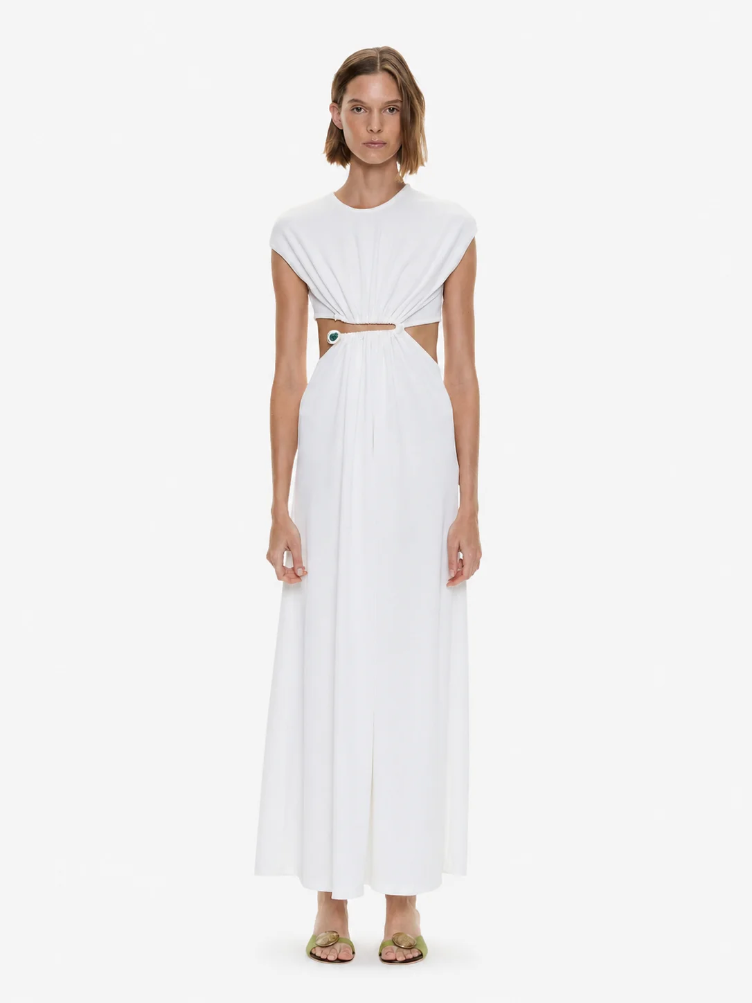 Droplet Crystal Clasp Tank Dress - 1