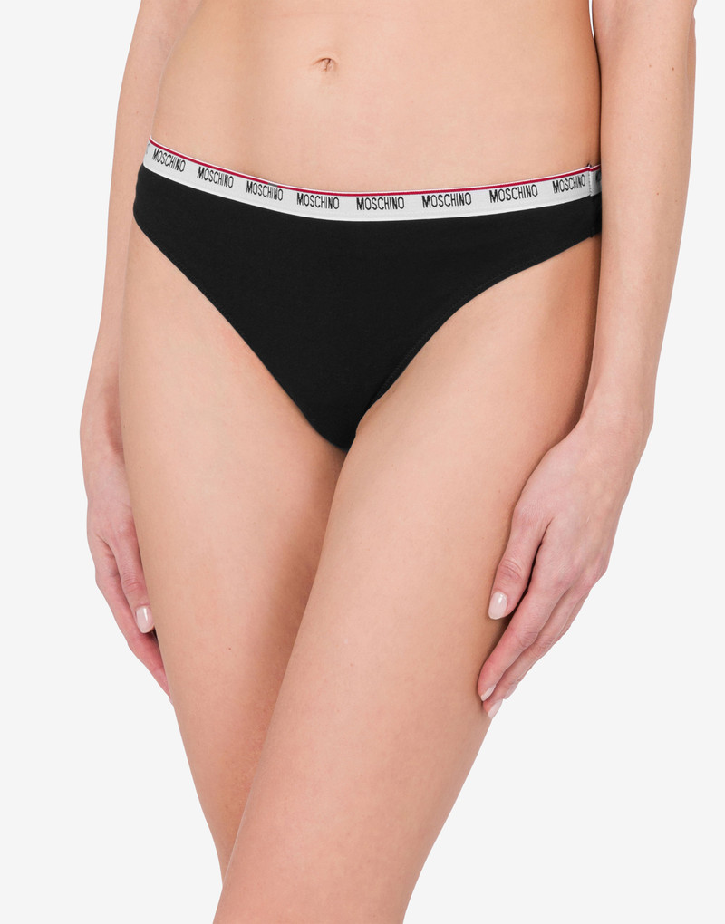 Moschino LOGO BAND SET OF 3 THONGS outlook