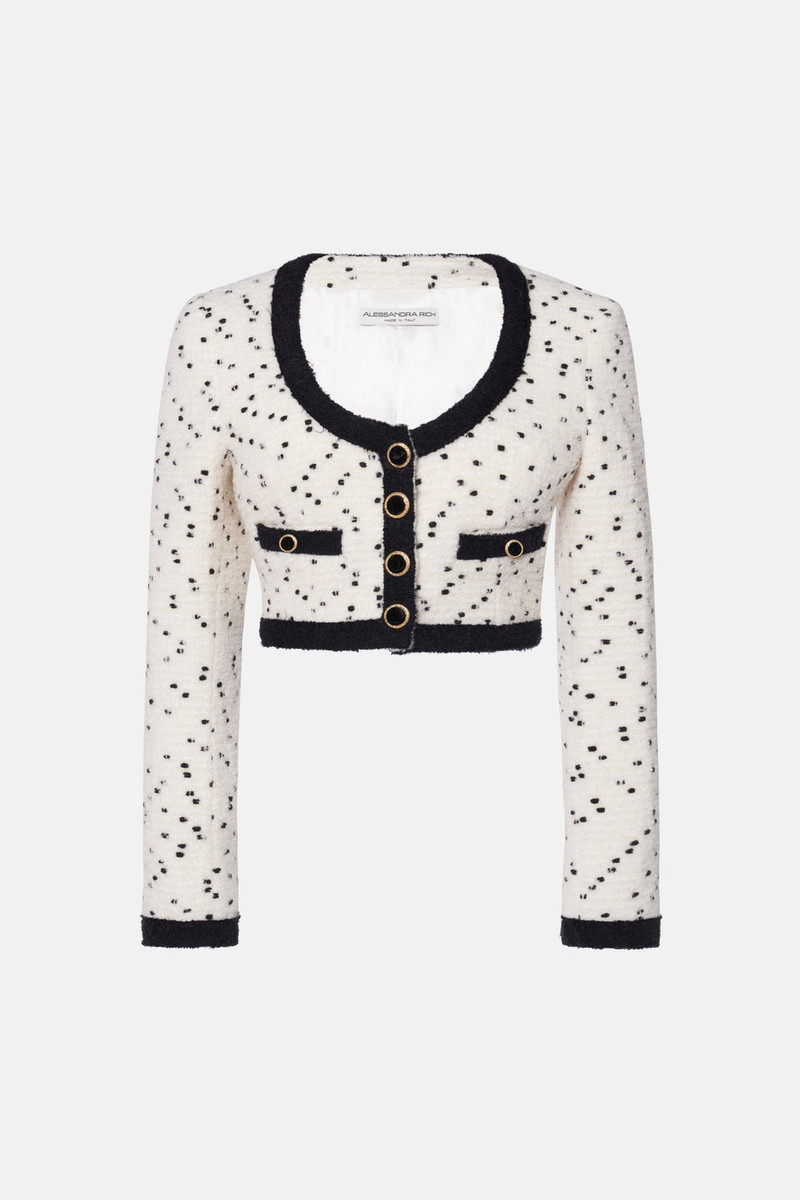 TWEED BOUCLE CROPPED JACKET 1