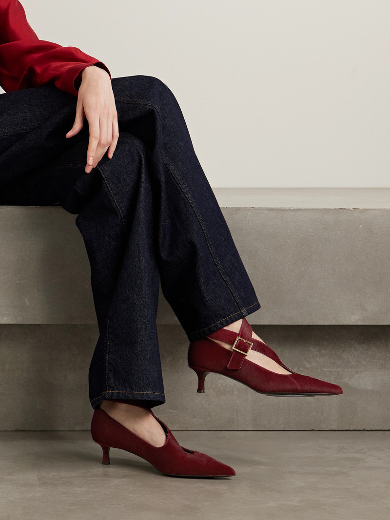 KHAITE Sloan Calf Hair Pumps outlook