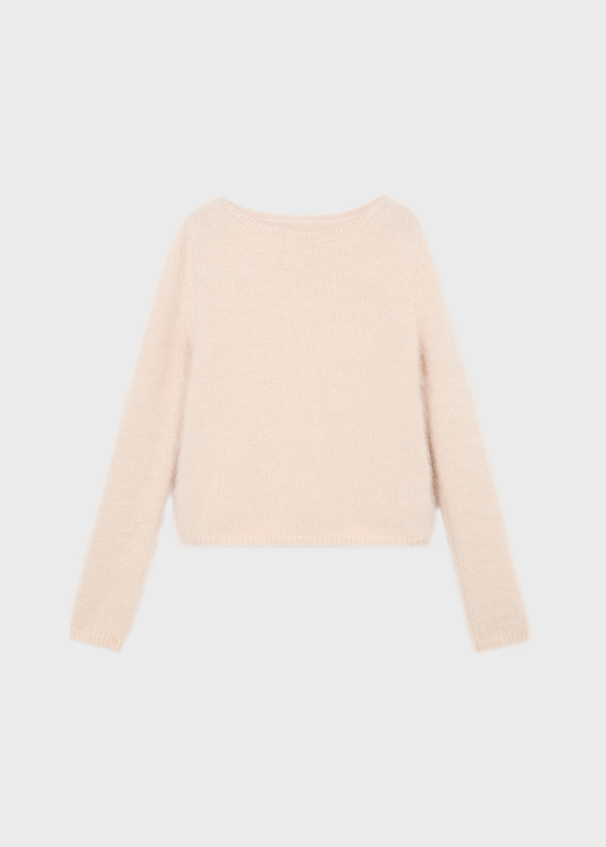 ANGORA SWEATER WITH CUT-OUT BACK DETAILING - 1