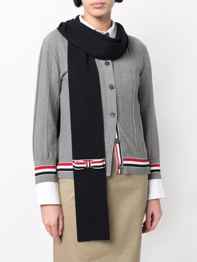 Thom Browne RWB bow-embellished scarf outlook