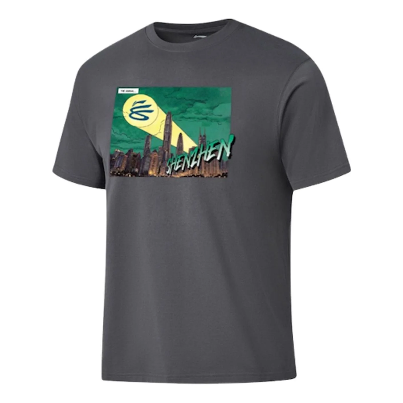 Li-Ning x Curry China Tour City ShenZhen T-Shirt 'Grey' AHSWK07-8 - 1