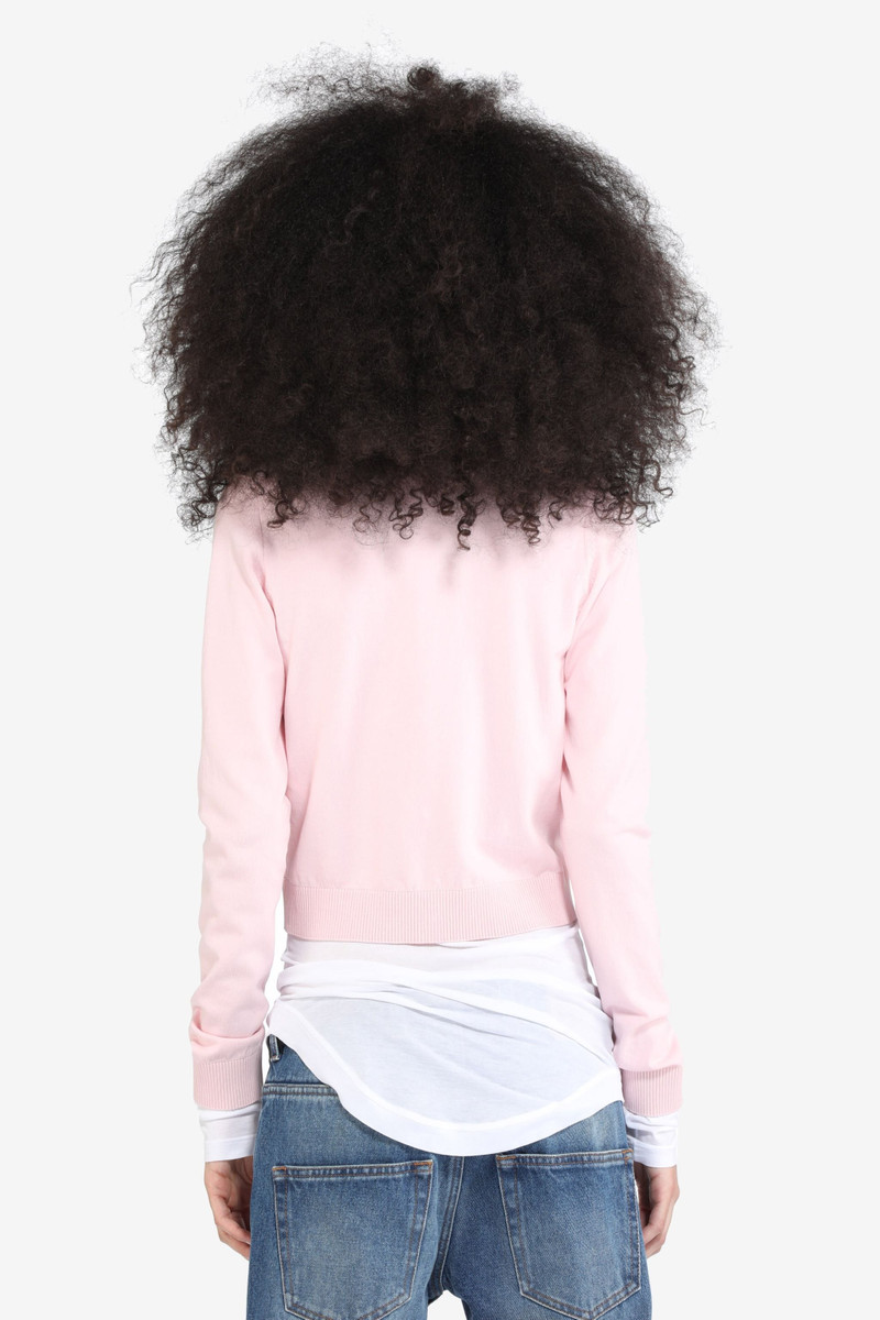 N°21 LOGO-APPLIQUÉ COTTON CARDIGAN outlook