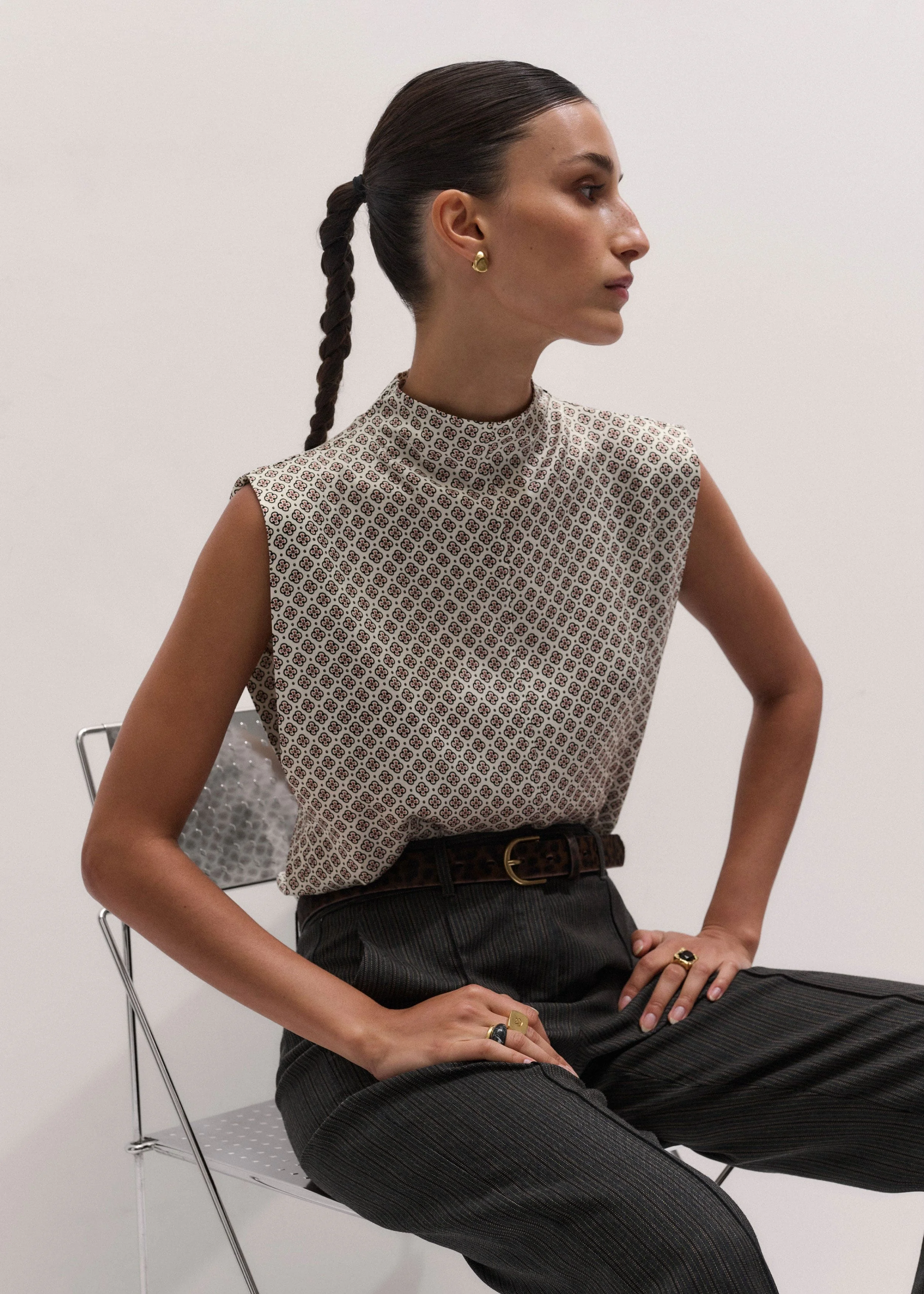 High Neck Top - 1