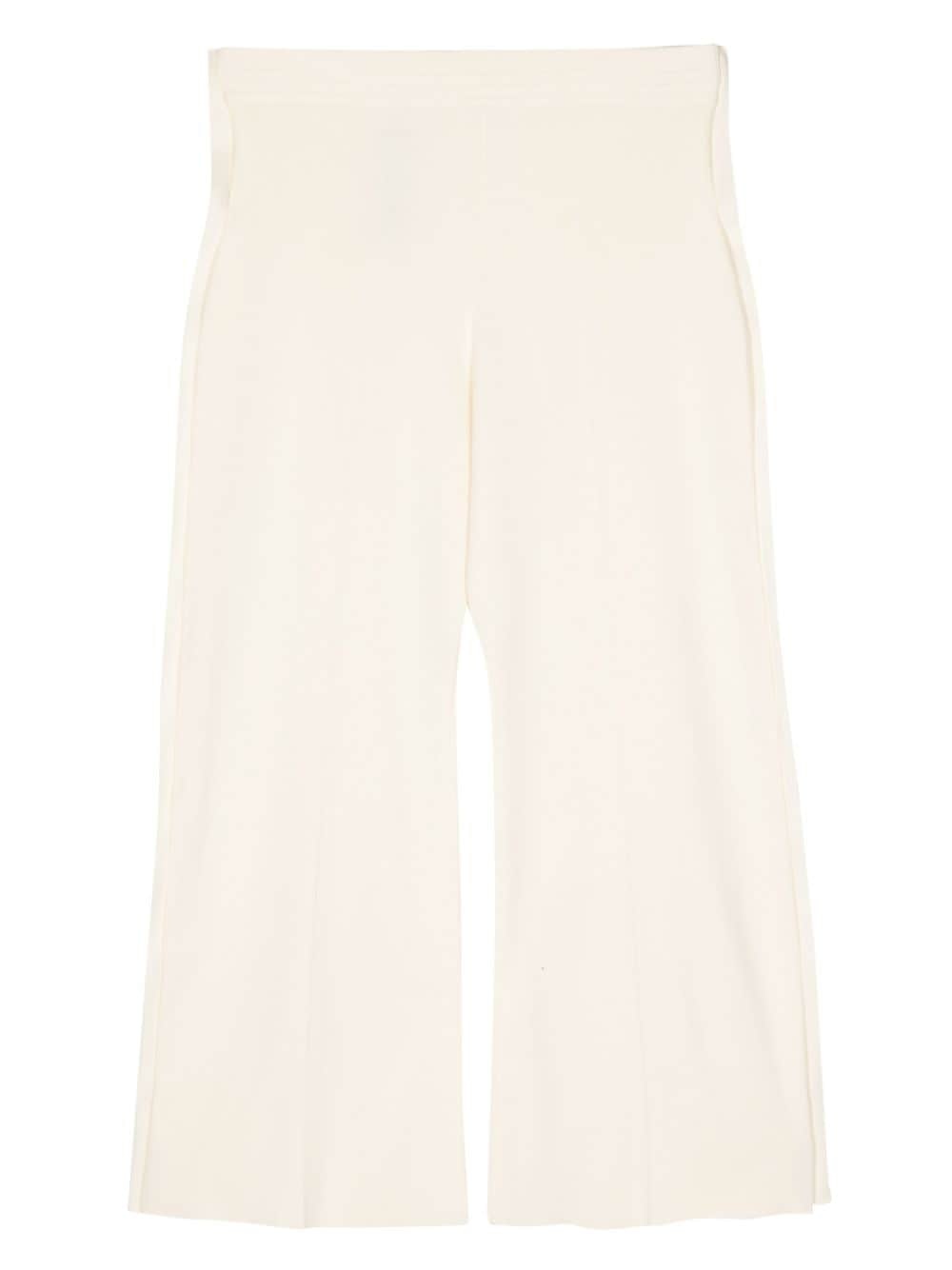 side-button straight-leg trousers - 2