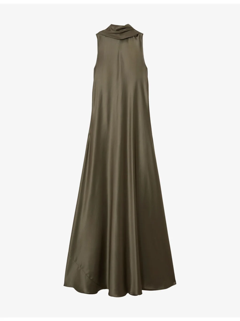 Fae Cape-Detail Satin Maxi Dress - 1