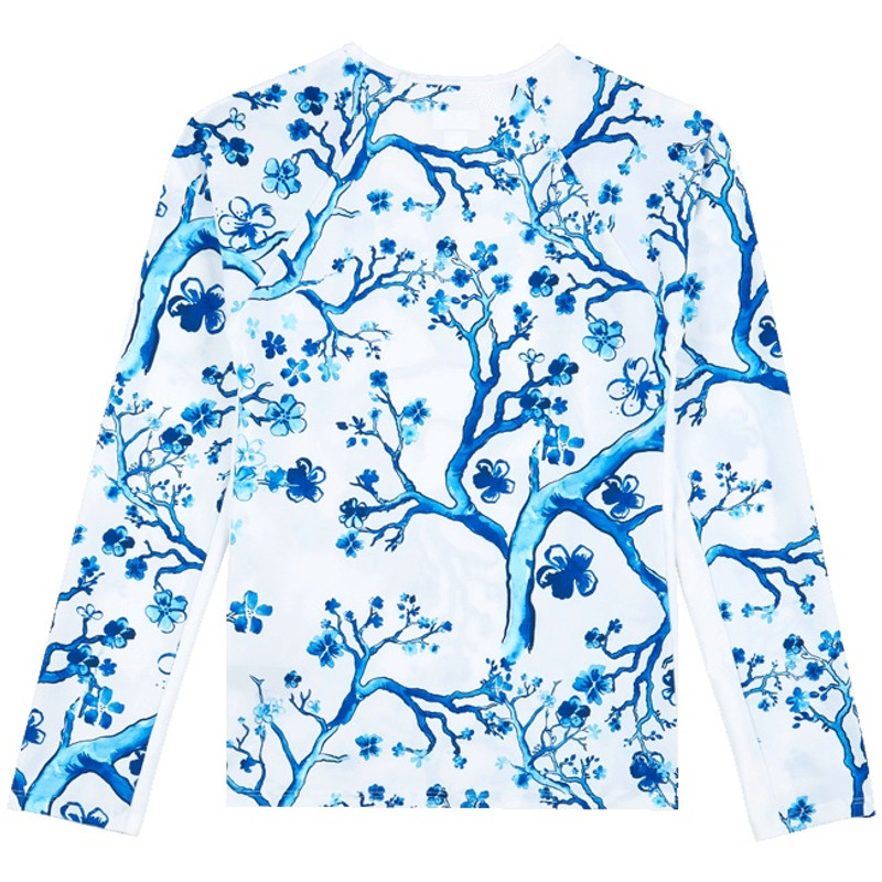 Vilebrequin Long Sleeves Women Rashguard Cherry Blossom outlook