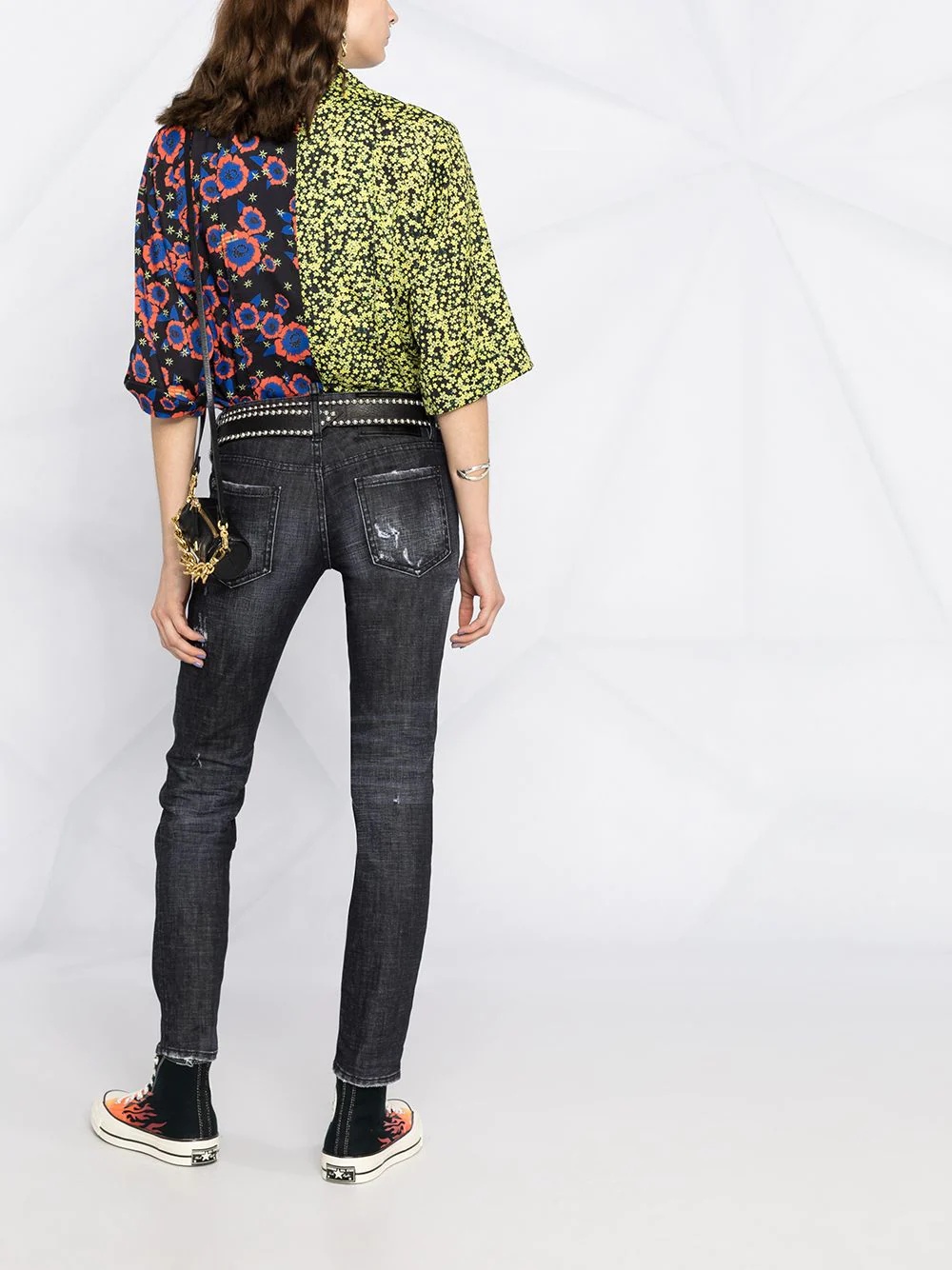 distressed skinny jeans - 5