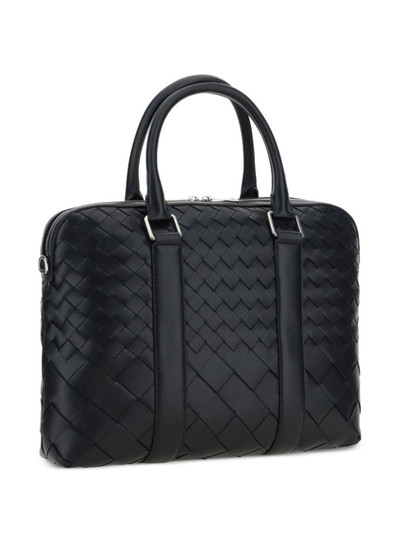 Bottega Veneta Intrecciato zipped two-way briefcase outlook