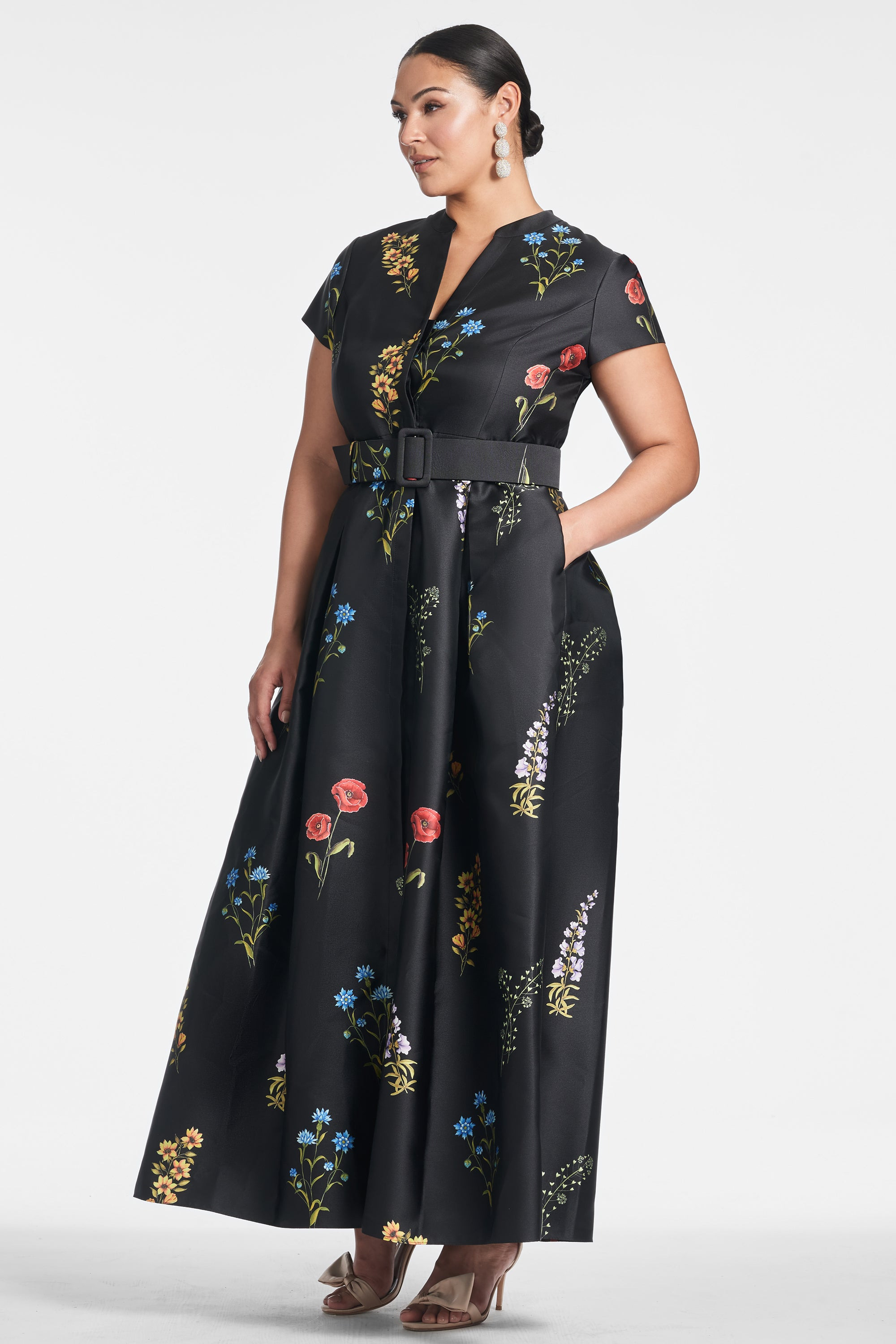 Marta Gown - Noir Bouquet - 7