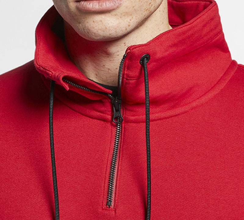 Air Jordan Half Zipper Athleisure Casual Sports Red AV2293-687 - 6