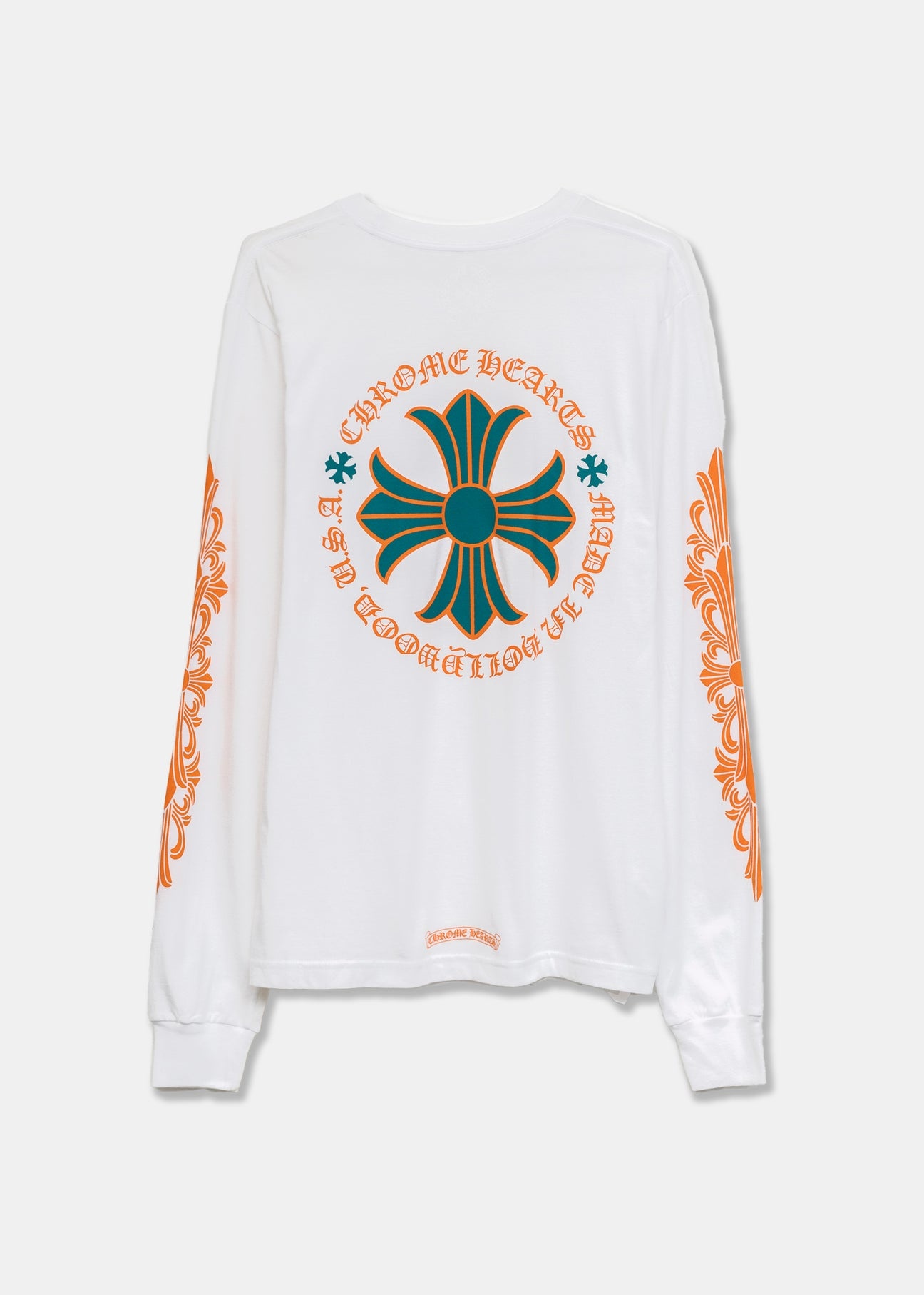 Chrome Hearts Miami White Aqua Orange Basel Longsleeve - 2