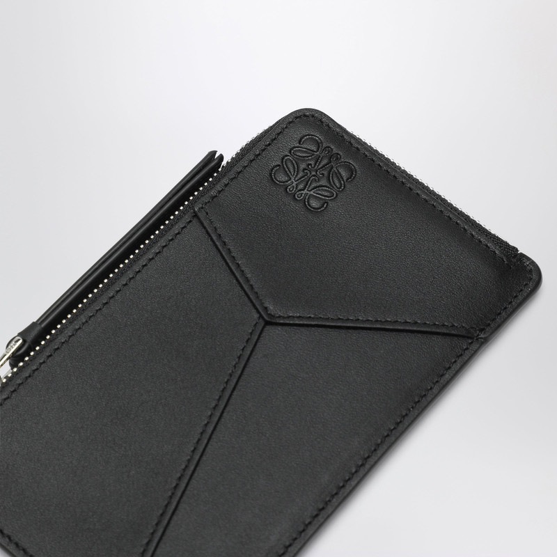 Black leather Puzzle coin purse with cardholder 3